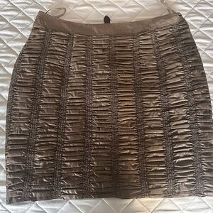 Burberry, runway collection skirt, olive green, size 44, NEW